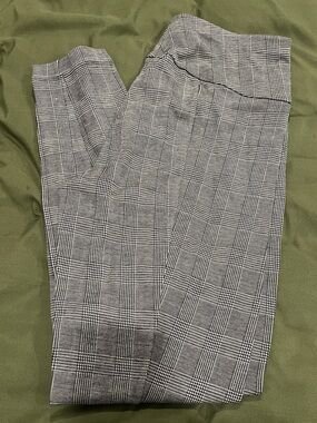 CAbi Black and White Glen Plaid Dress Pants - Classic Tailored Fit